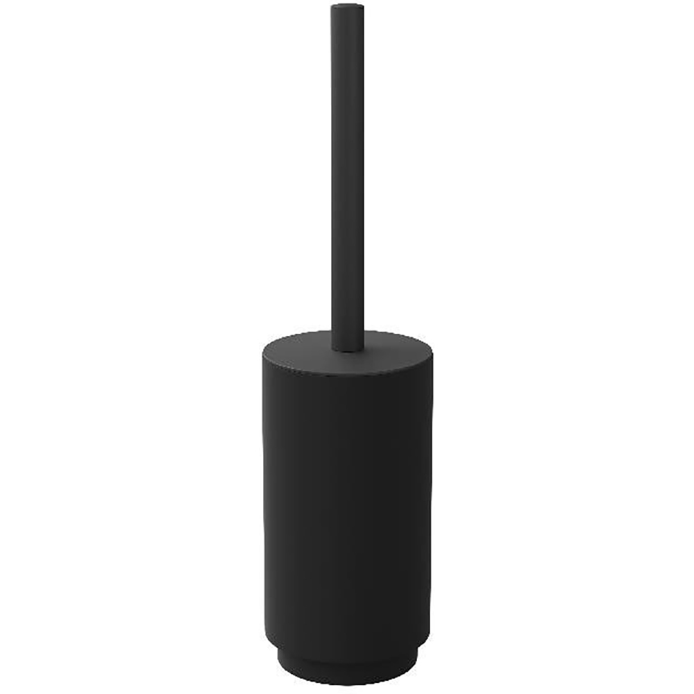 Perie WC cu suport Kina GOODHOME, 10.5 x 42 cm, polipropilena si ABS, negru