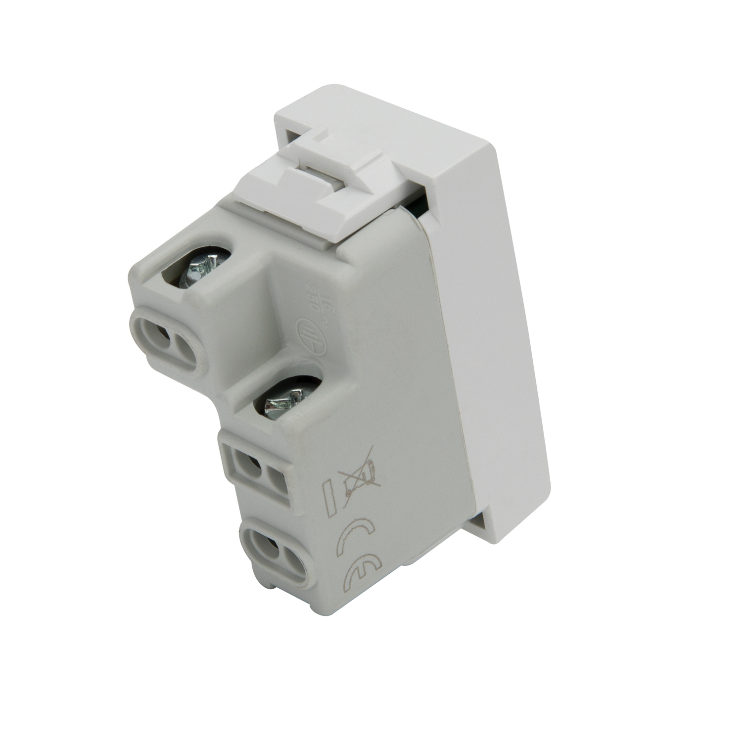 Priza simpla VI-MAR Neve, 16A, ABS, alb