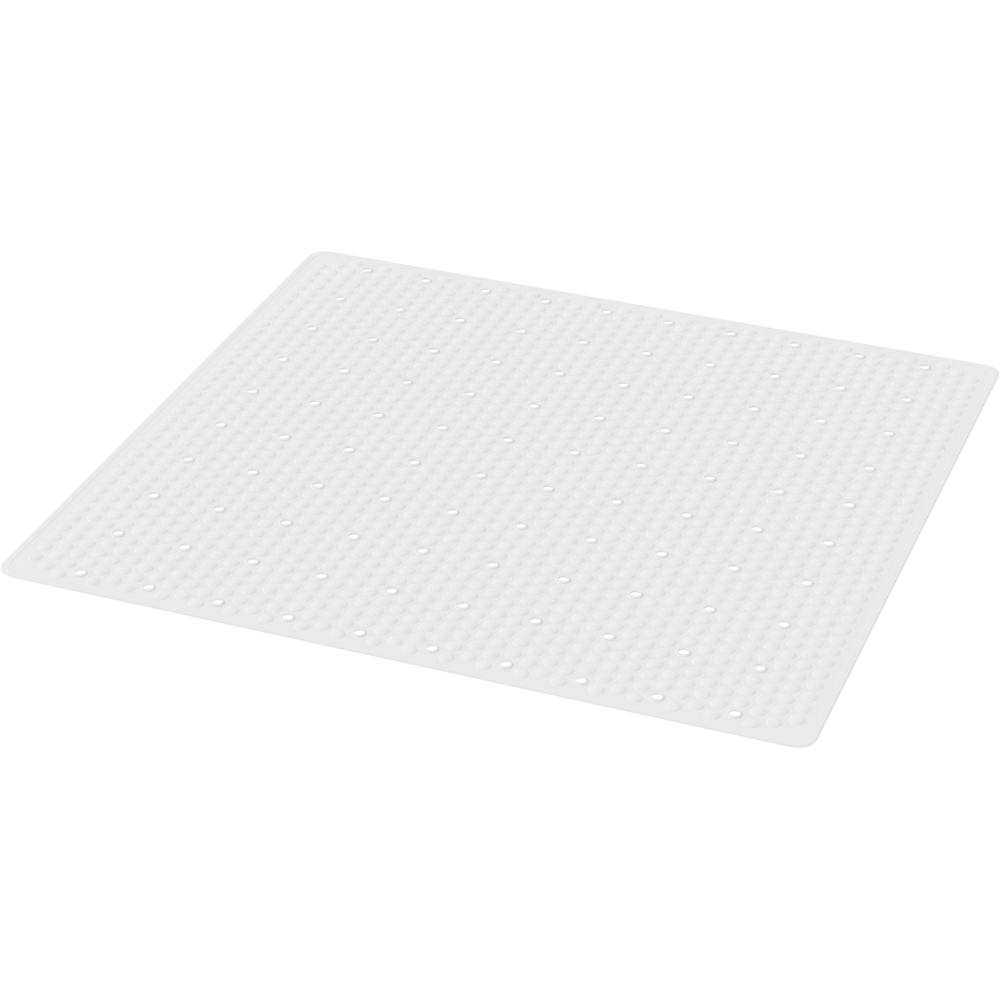 Covoras baie Glooma GoodHome, 50 x 50 cm, alb