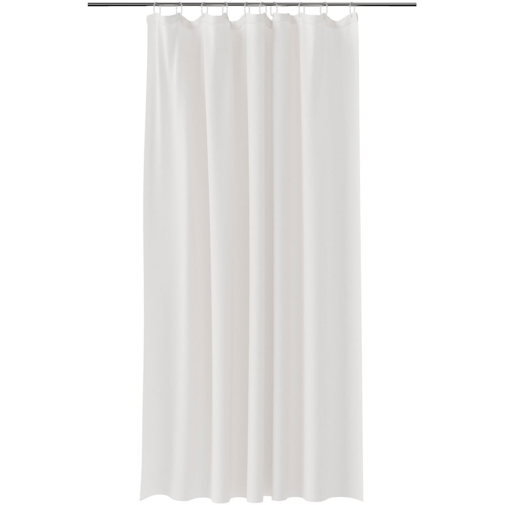 Perdea dus Elland GoodHome, poliester, 180x200 cm, alb