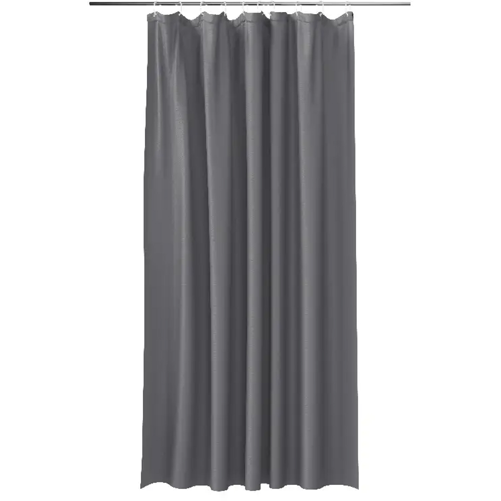 Perdea dus GOODHOME Koros, poliester, 180 x 200 cm, gri