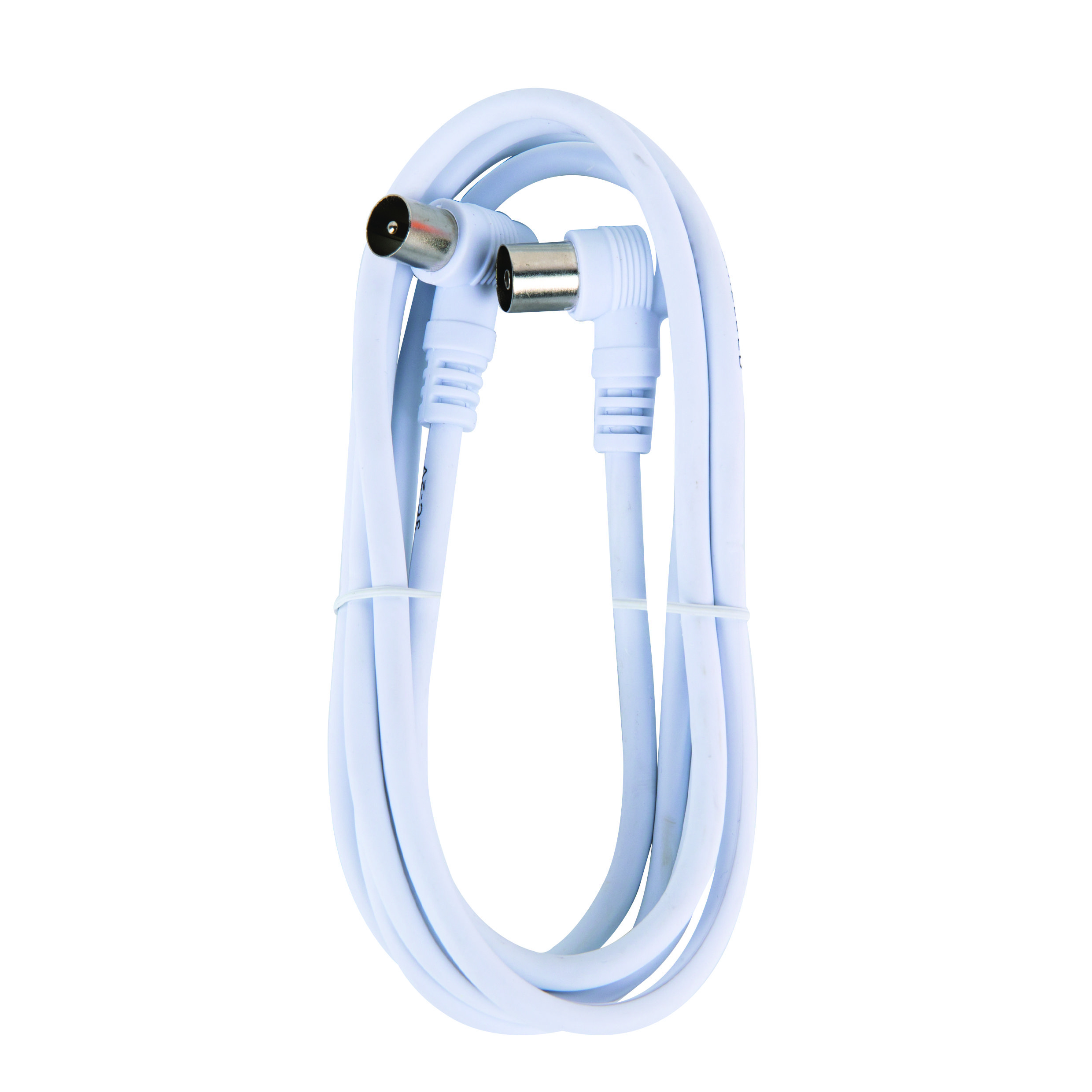 Cablu TV coaxial, mufat 90 grade, tata - mama, dublu ecranat, 1.5 m  Goobay