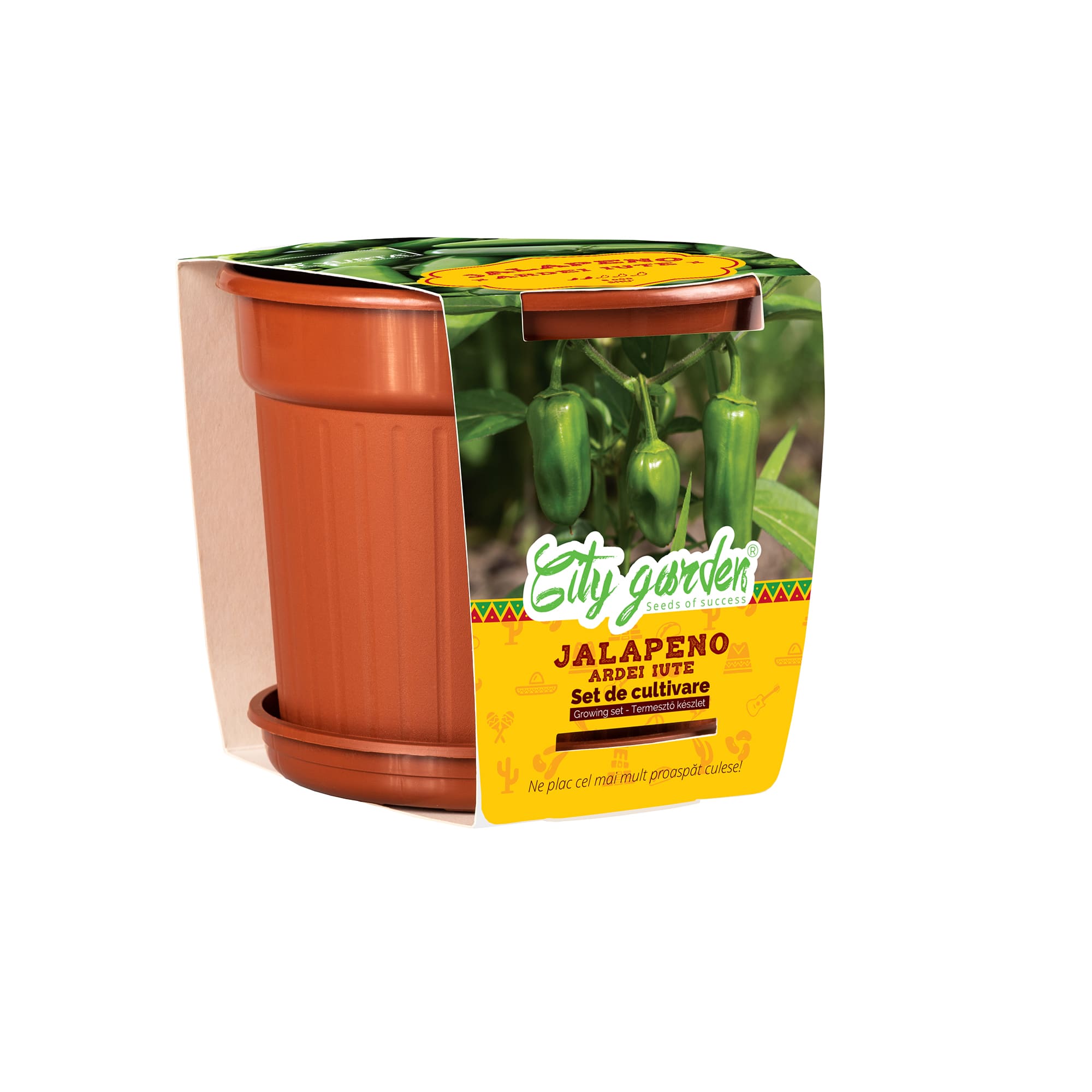 Set de cultivare Jalapeno, seminte ardei iute YURTA