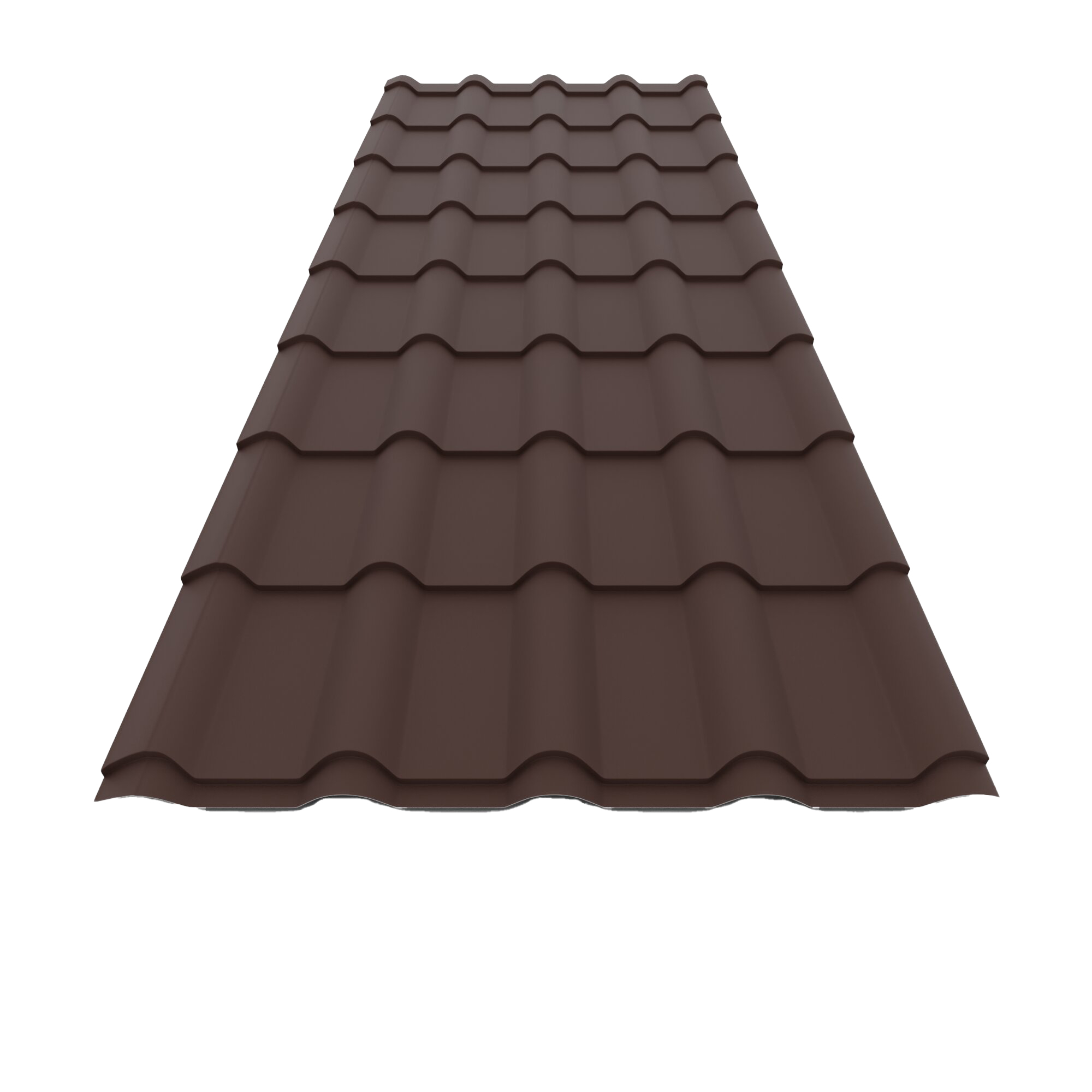 Tigla metalica Smart, maro mat (RAL 8017), 0.5 mm, 294 x 118.5 cm, 3.48 mp