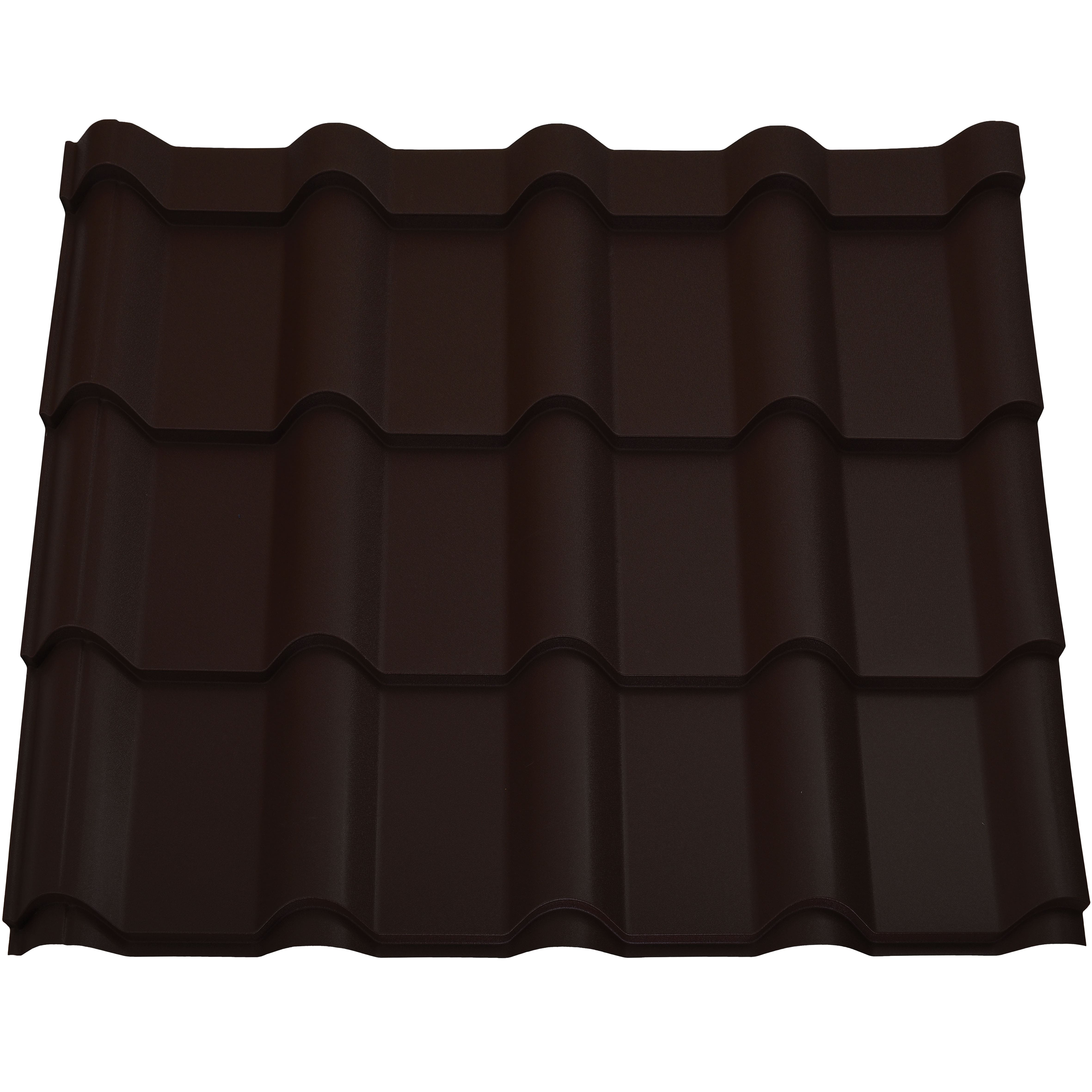 Tigla metalica Smart, maro mat (RAL 8019), 0.5 mm, 294 x 118.5 cm, 3.48 mp