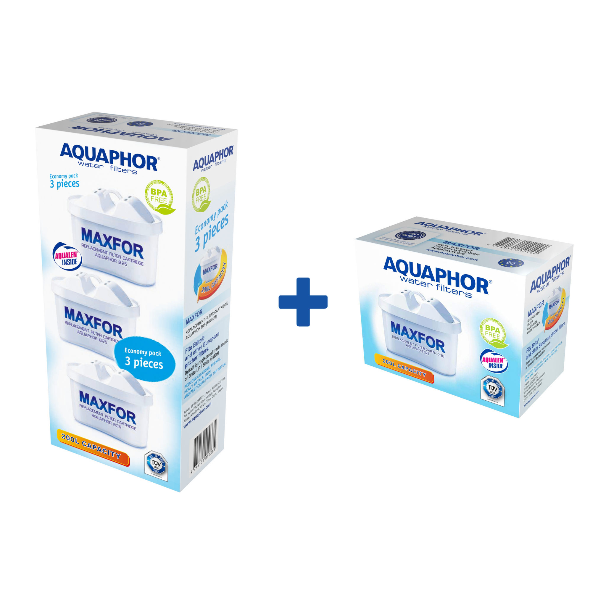Pachet 4 bucati cartus B25 Maxfor  Aquaphor