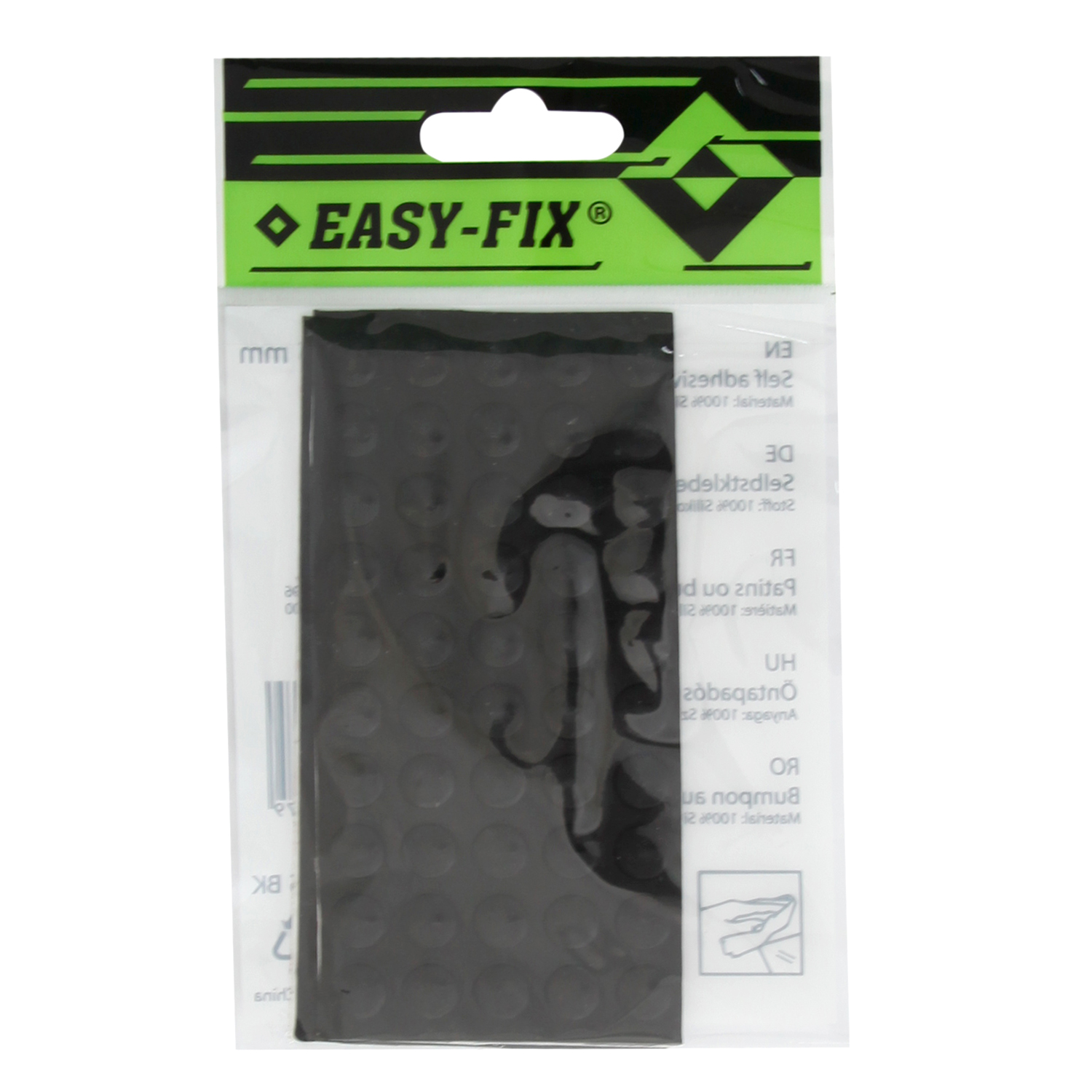 Bumpon autoadeziv 10x1.5mm negru 100