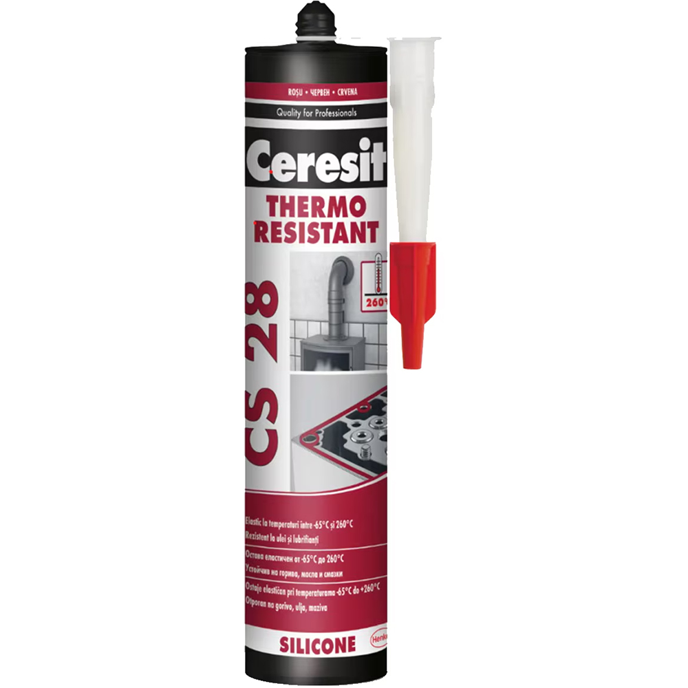 Silicon rezistent la temperaturi inalte Ceresit CS 28, 280ml