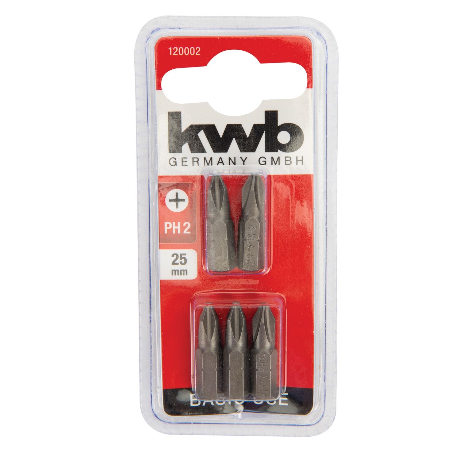 Set 5 biti Kwb, PH2, 25 mm