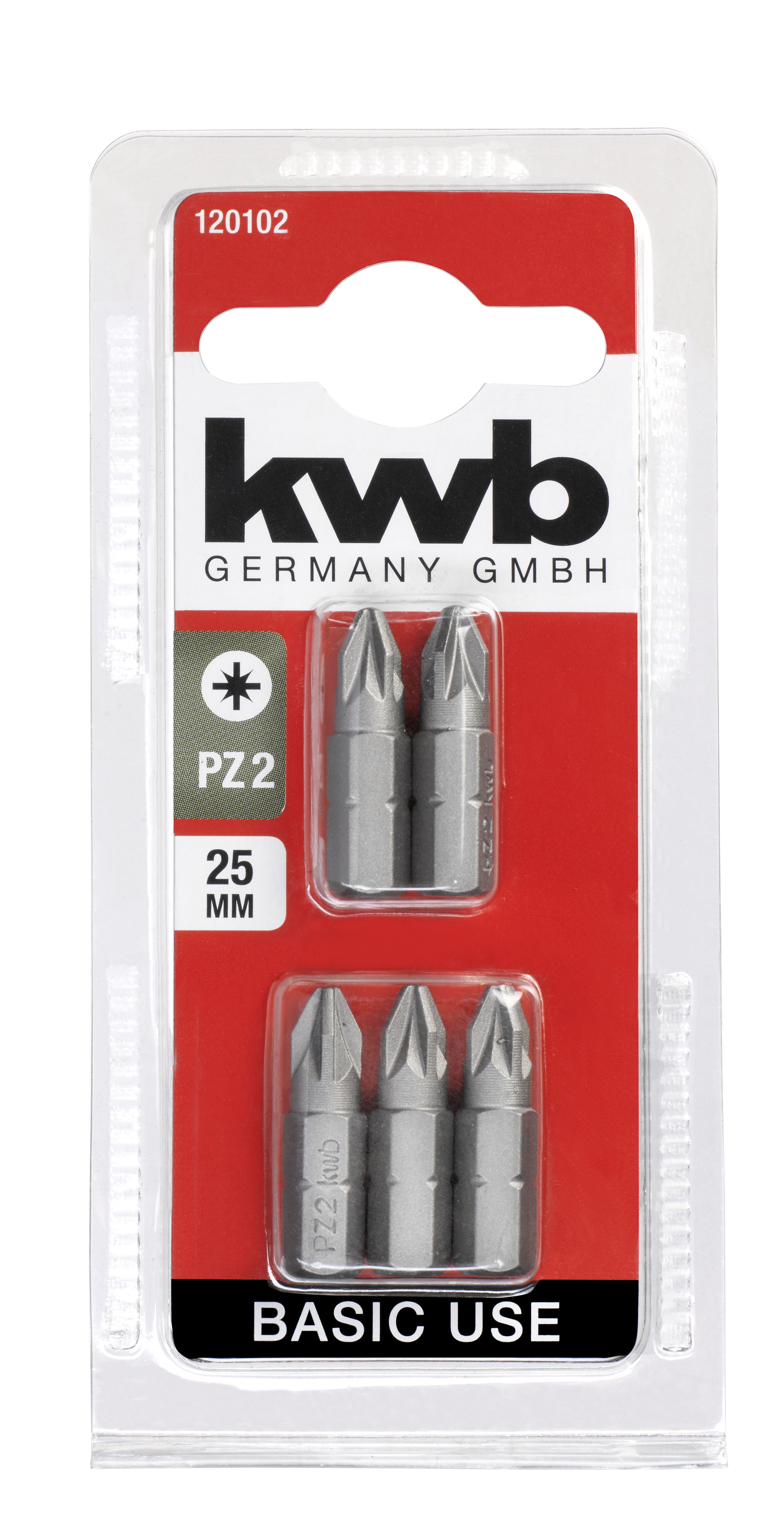 Set 5 biti Kwb, PZ2, 25 mm