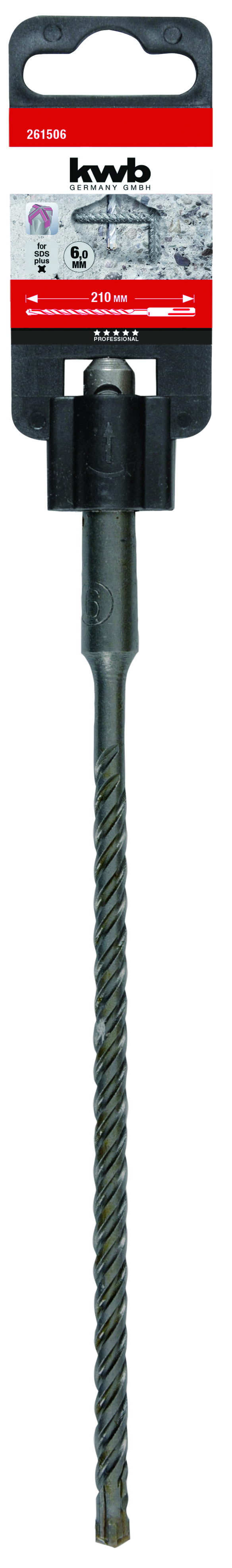 Burghiu SDS Plus, c4. 6 x 210  Kwb