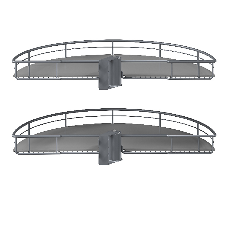 Sistem depozitare colt GOODHOME Jolly Pebre, 100 cm, antracit