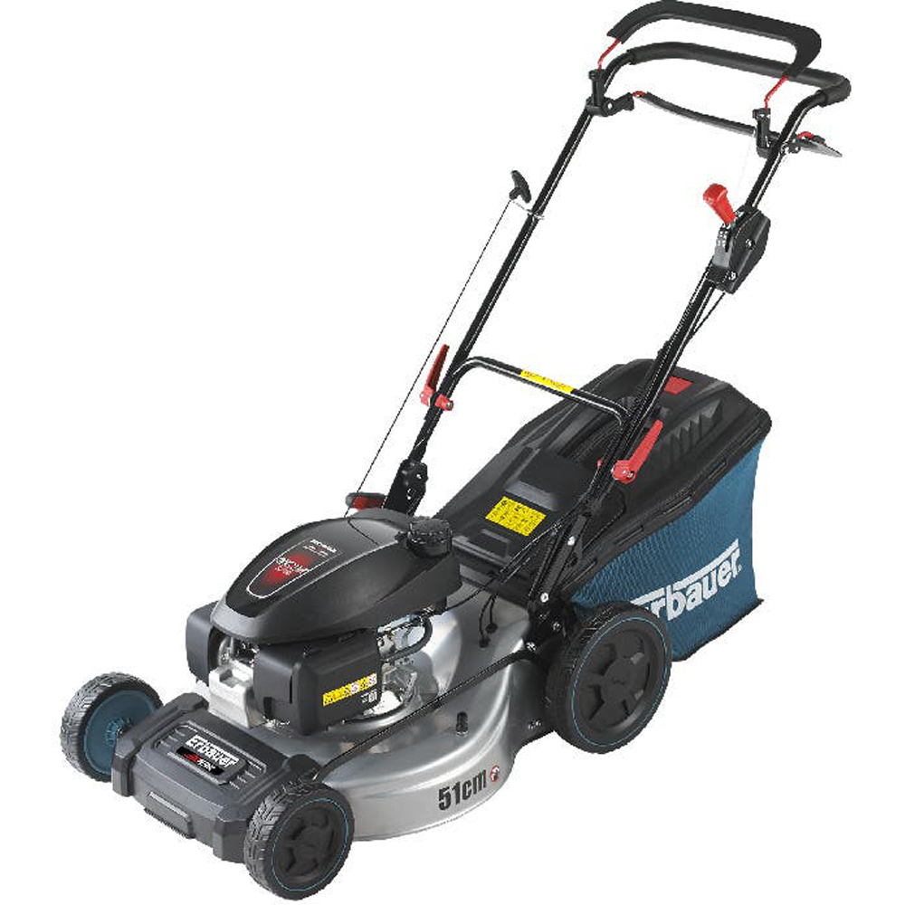 Masina de tuns iarba ERBAUER Honda, Benzina, 4.2CP, 167CC, latime taiere 51 cm, cos 65L, argintiu-negru