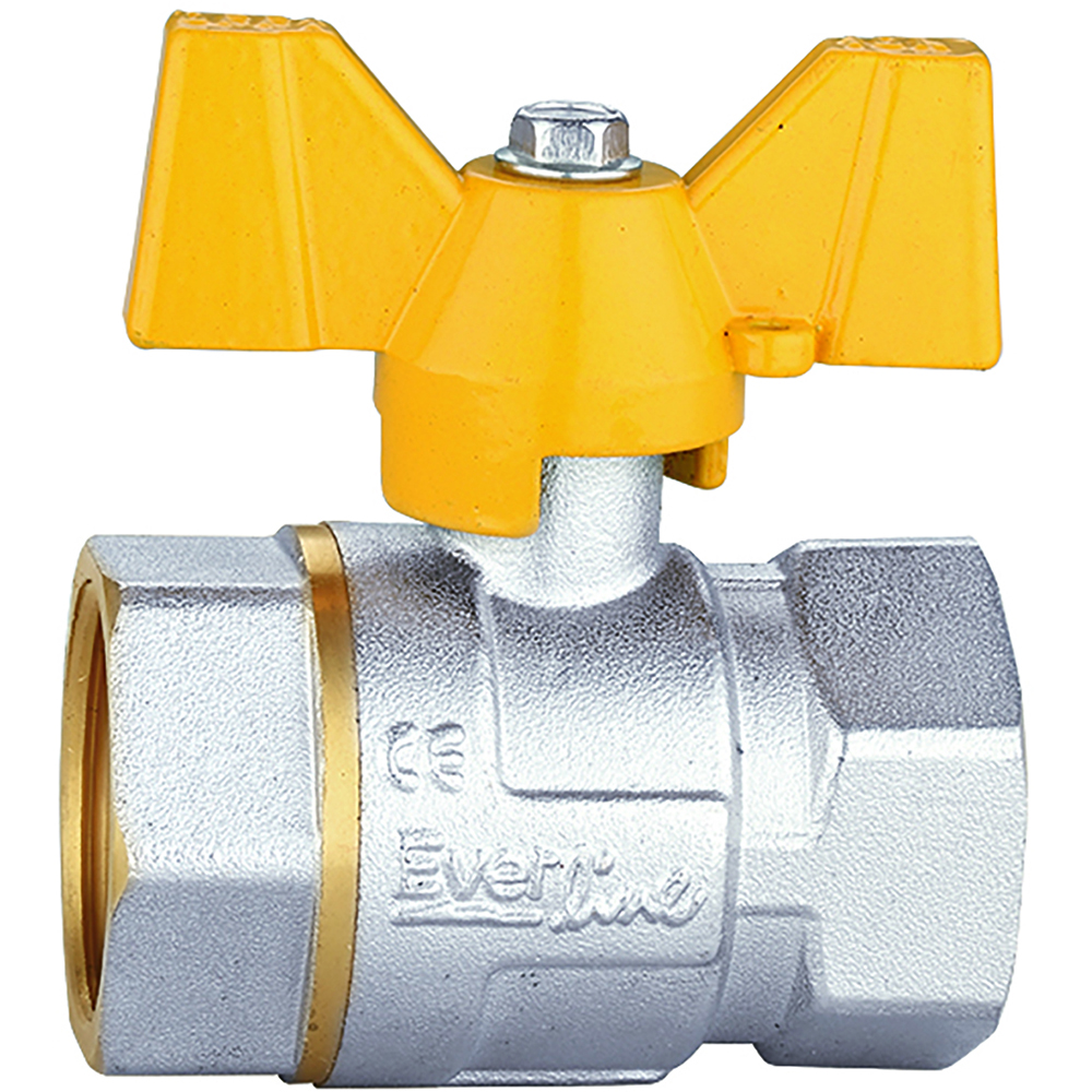 Robinet gaz fluture EVERLINE RG DFF11B, 1", alama