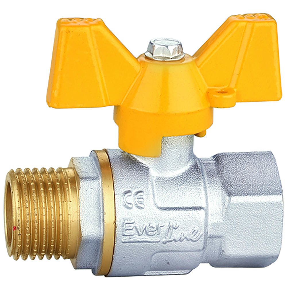 Robinet gaz fluture EVERLINE RG DMF11B, 1", alama