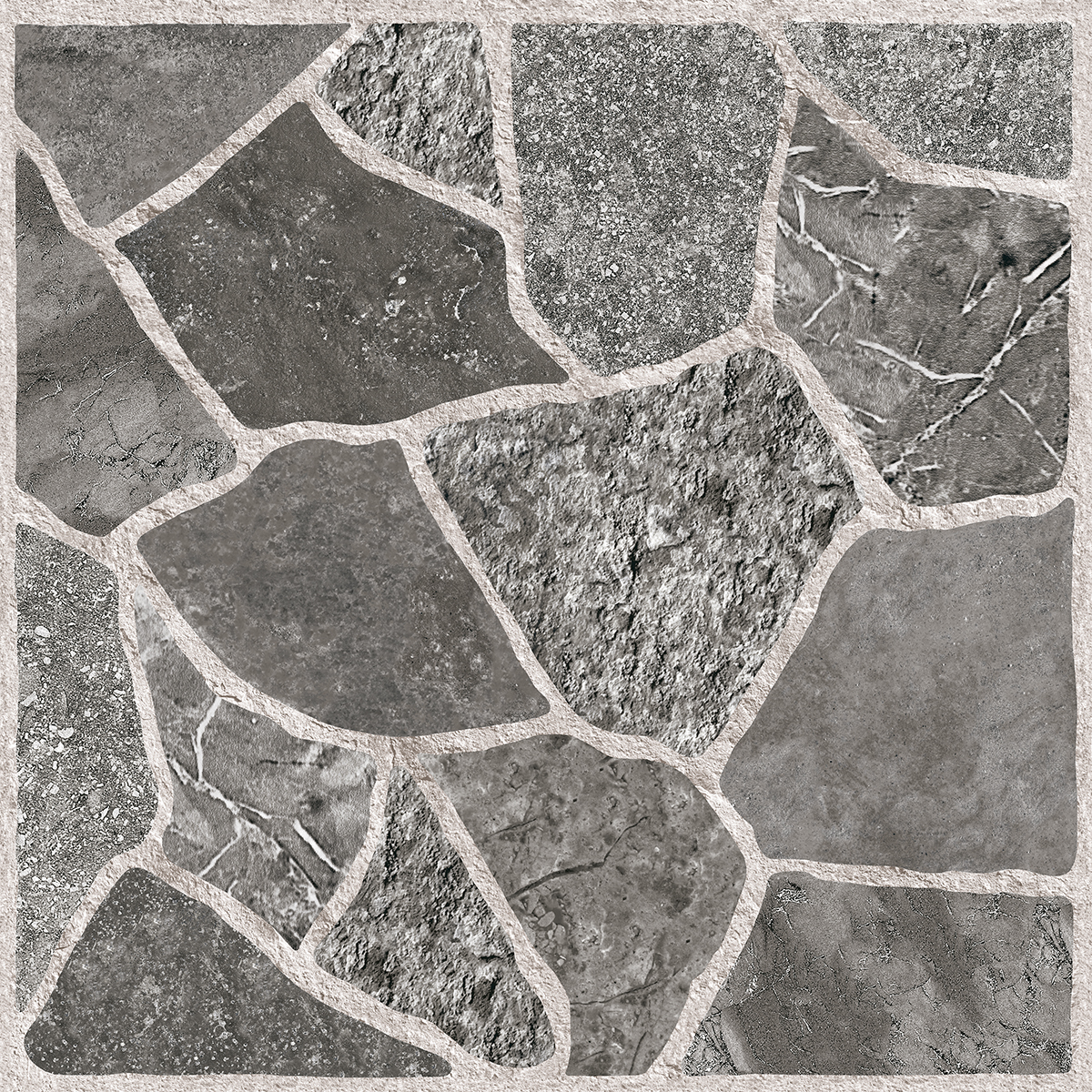 Gresie exterior Topstone, 33.3 x 33.3 cm, grosime 7 mm, 1.663 m2, gri piatra