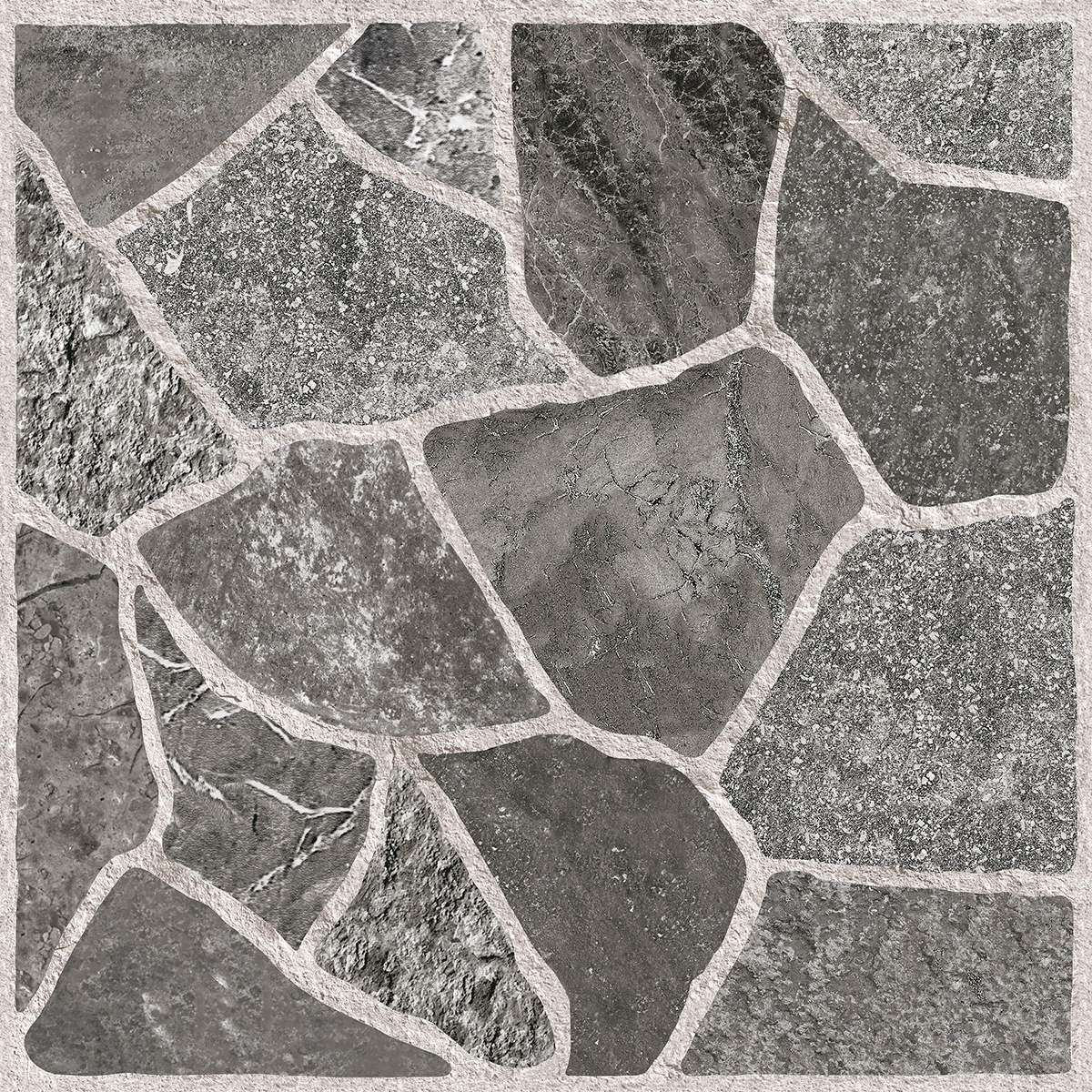 Gresie exterior Topstone, 33.3 x 33.3 cm, grosime 7 mm, 1.663 m2, gri piatra
