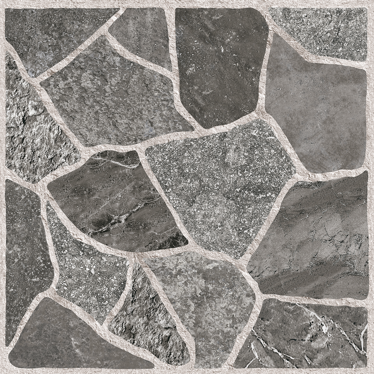 Gresie exterior Topstone, 33.3 x 33.3 cm, grosime 7 mm, 1.663 m2, gri piatra