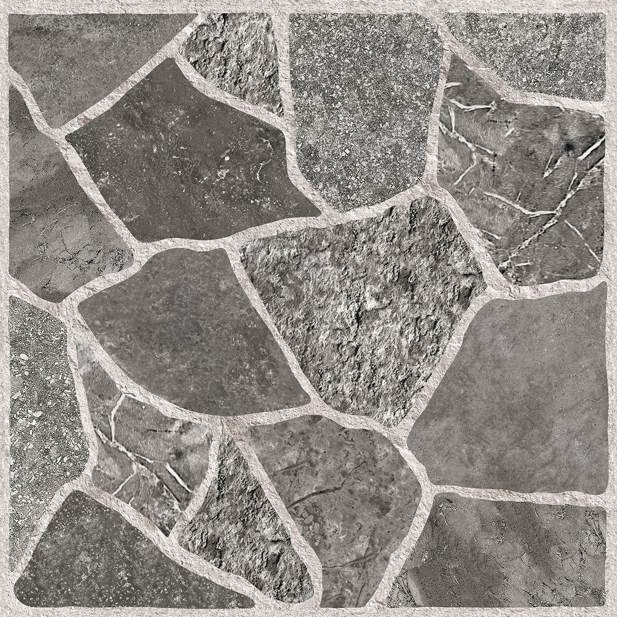 Gresie exterior Topstone, 33.3 x 33.3 cm, grosime 7 mm, 1.663 m2, gri piatra