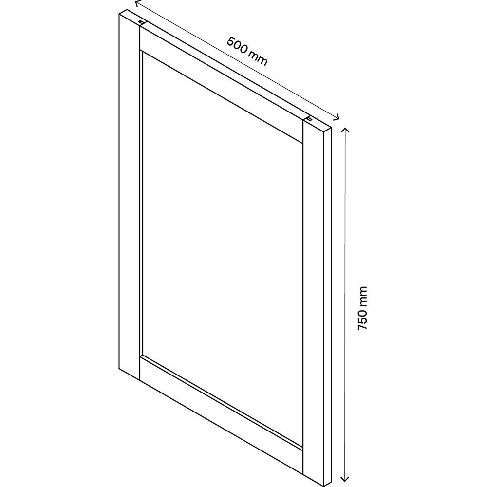 Front usa GoodHome Atomia, 74x49 xm, alb