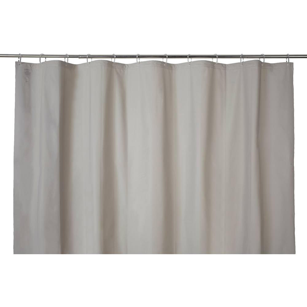 Perdea dus Drina GoodHome, poliester, 180x200 cm, maro deschis