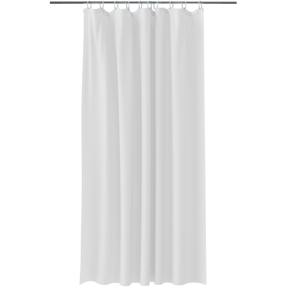 Perdea dus Glomma GoodHome, poliester, 180x200 cm, alb