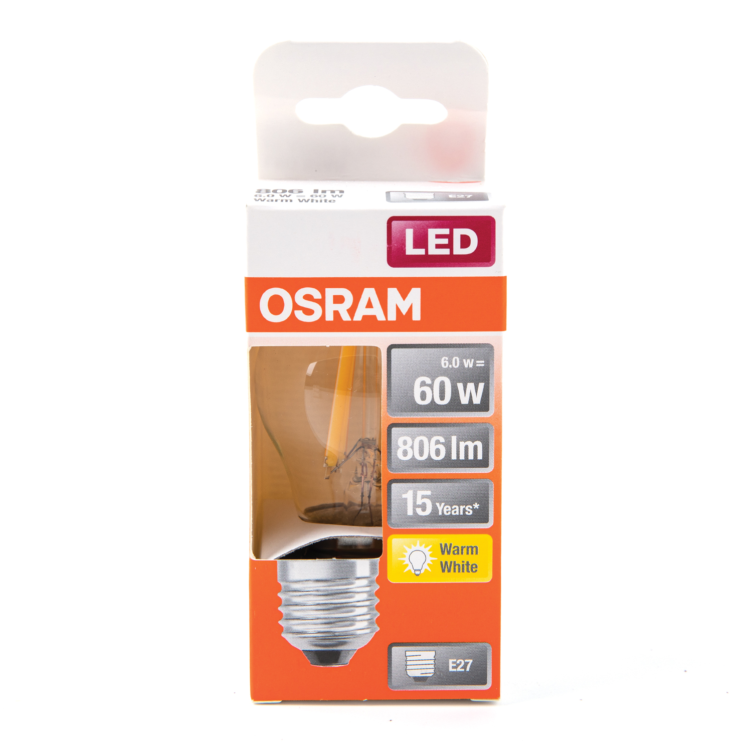 Bec LED LEDVANCE, E27, 6W, 806lm, 2700K