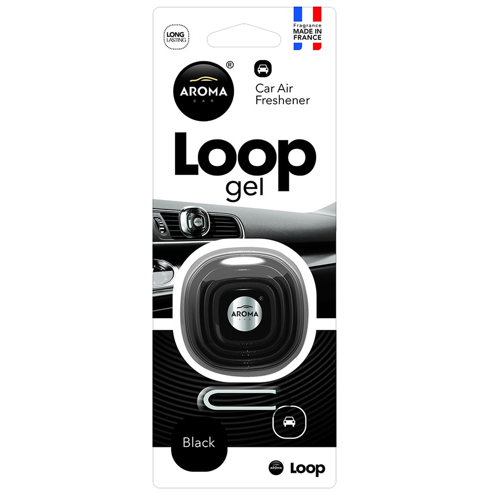 Odorizant auto AROMA Car Loop, gel, Black