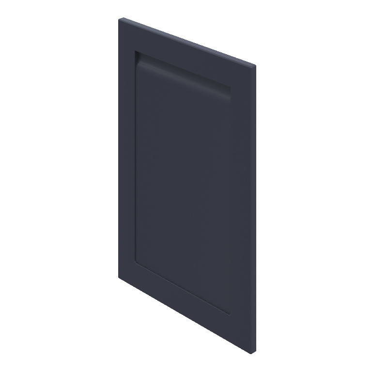 Front usa GOODHOME Garcinia, 49.7 x 71.5 cm, albastru mat