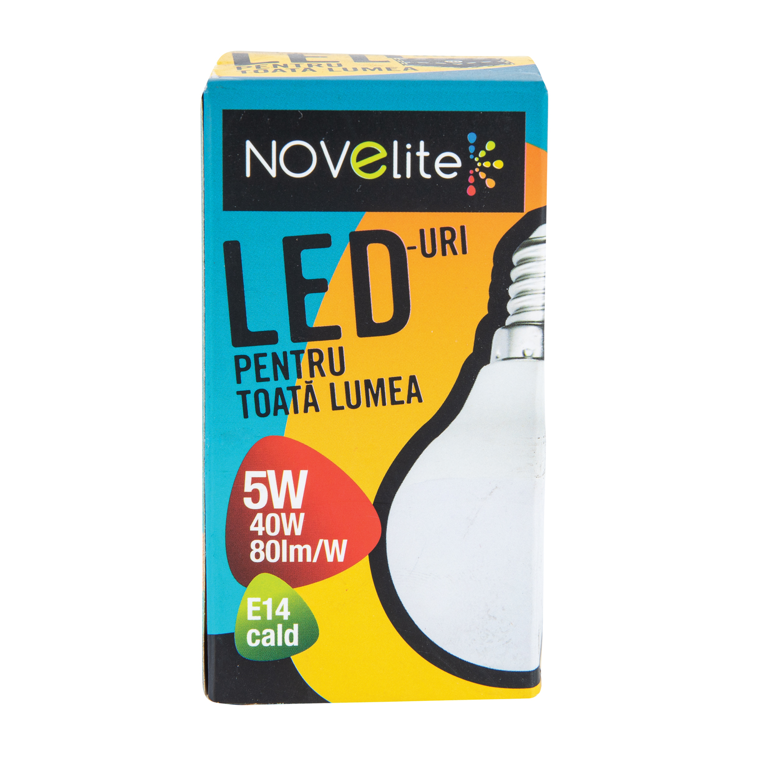 Bec LED NOVELITE, E14, 5W, 400lm, 3000K