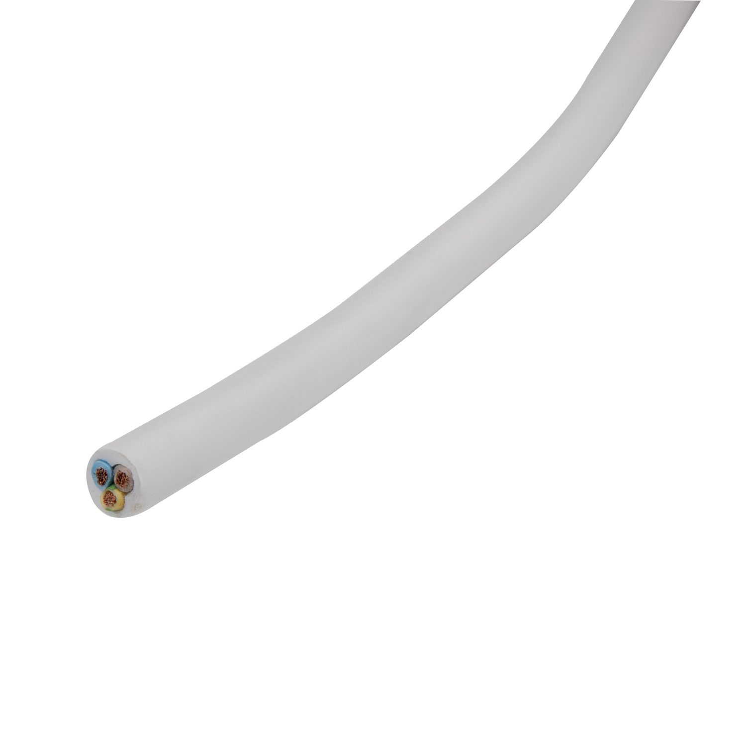 Cablu electric MYYM, 3 x 2,5 mmp, cupru flexibil, alb, rola 100 m OmniCable