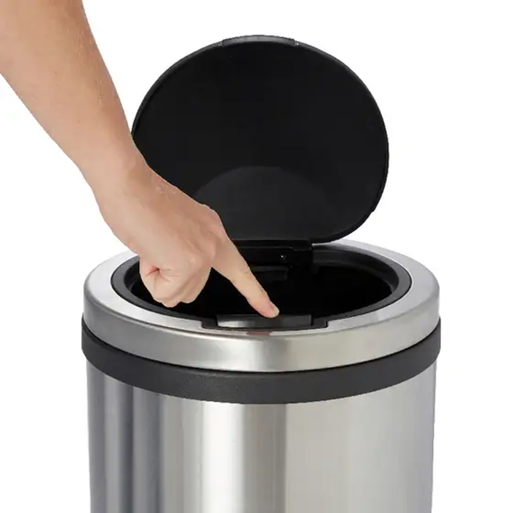 Cos de gunoi COOKE & LEWIS 101103690, 30l, metal, argintiu