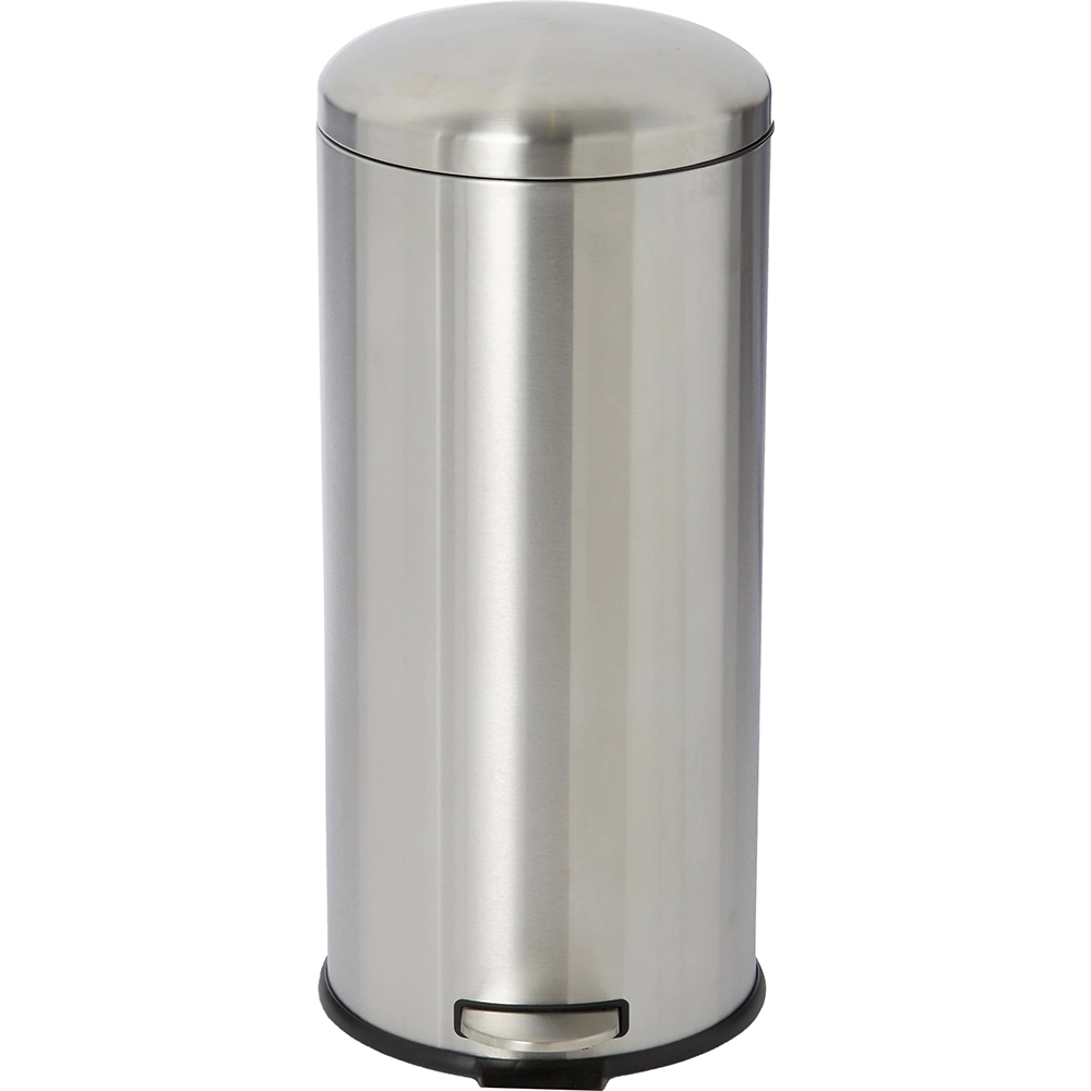 Cos de gunoi Gerra COOKE & LEWIS, 30l, cu pedala, otel inoxidabil, argintiu l