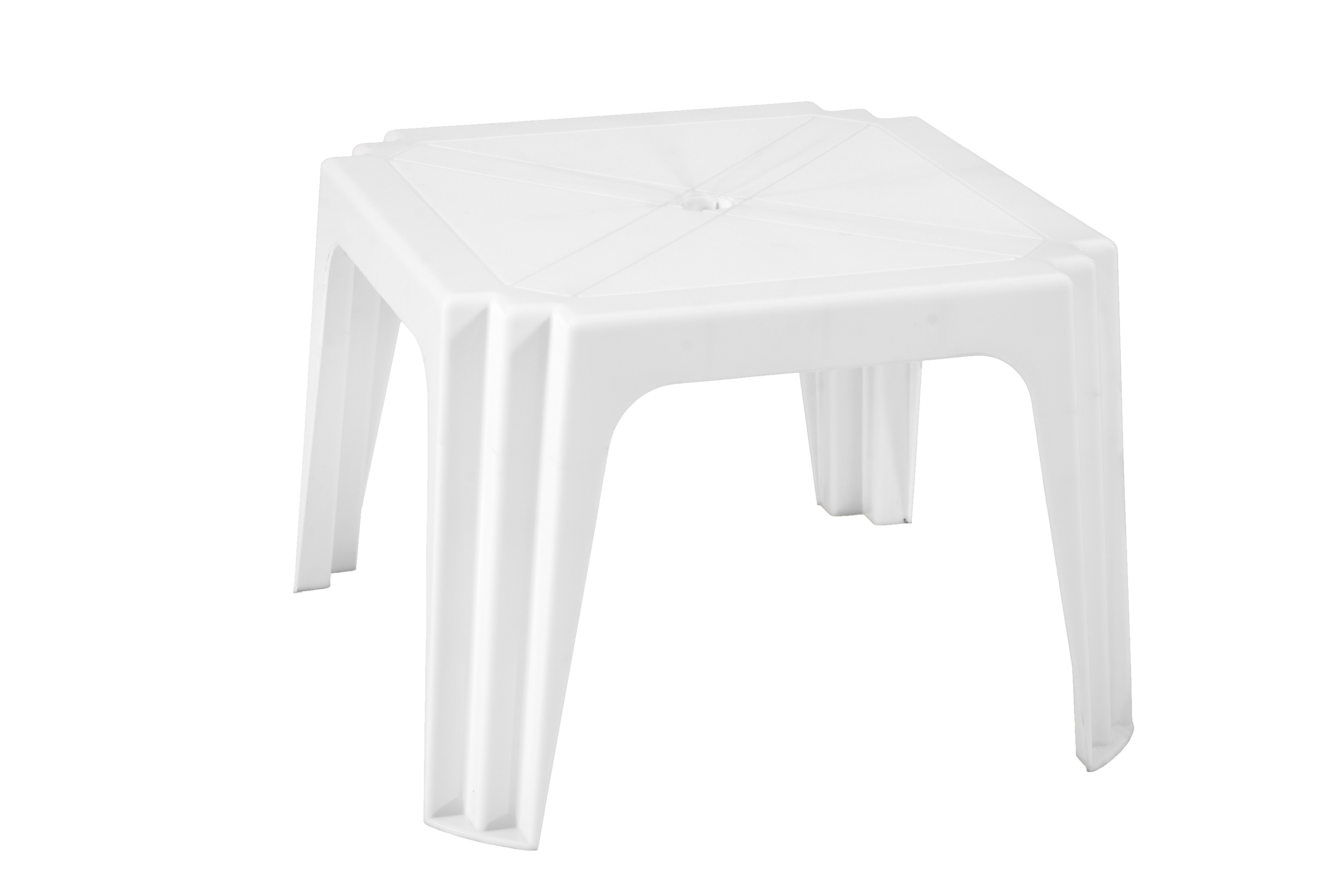 Masa terasa NAPOCHIM Aqua, 4 locuri, plastic, 64.5 x 64.5 x 44 cm, gri