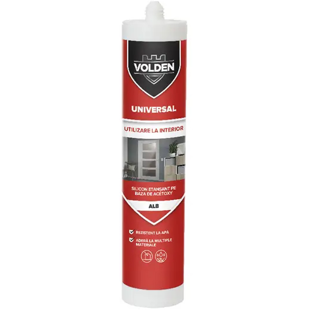 Silicon etansant VOLDEN 101111748, alb, 280ml