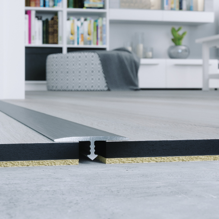 Profil de trecere parchet GOODHOME, aluminiu, 20 x 930 mm, gri