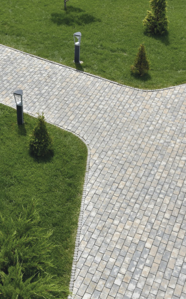 Pavaj gradina Semmelrock, 20 x 10 x 6 cm, beton, gri, 50 buc/mp