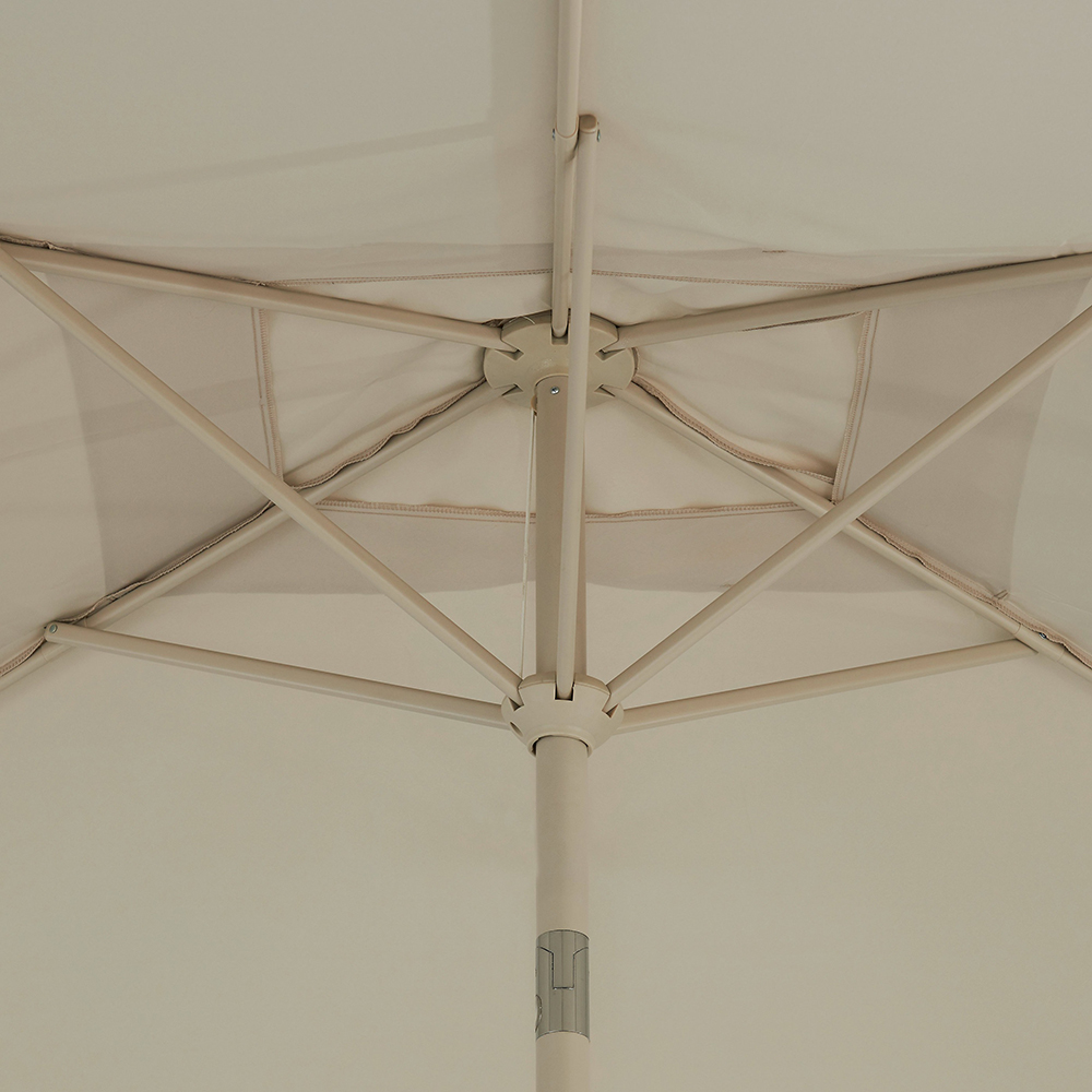 Umbrela terasa GOODHOME Carambole, aluminiu, 270 x 223 cm, bej