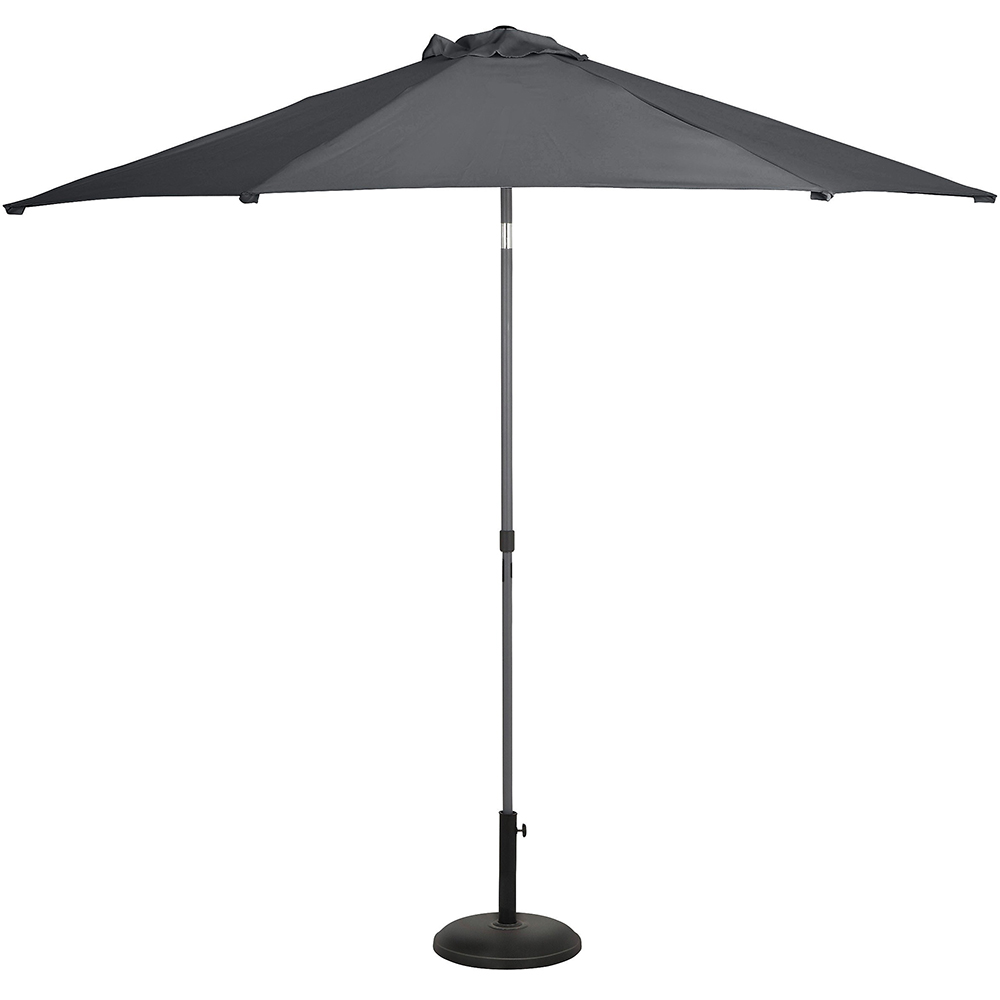 Umbrela terasa GOODHOME Carambole, aluminiu, 270 x 223 cm, gri