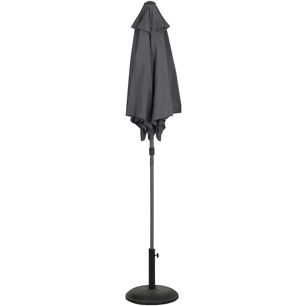 Umbrela terasa GOODHOME Carambole, aluminiu, 270 x 223 cm, gri