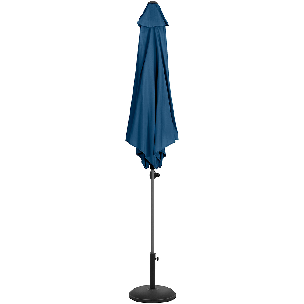 Umbrela terasa GOODHOME Carambole, aluminiu, 200 x 215 cm, albastru