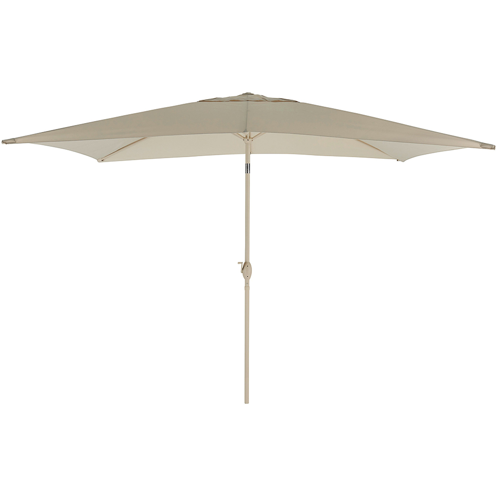 Umbrela terasa GOODHOME Carambole, aluminiu, 300 x 197 cm, bej