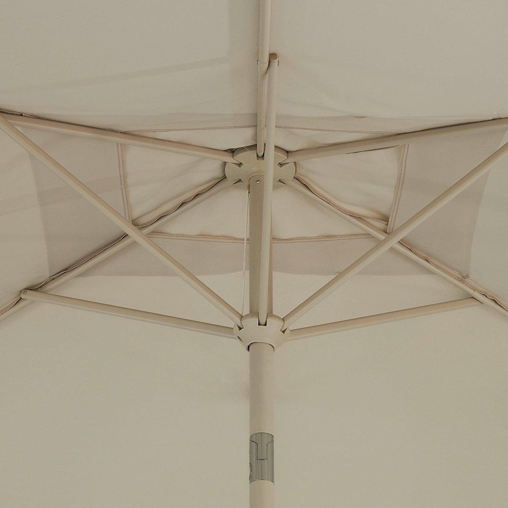 Umbrela terasa GOODHOME Carambole, aluminiu, 300 x 197 cm, bej