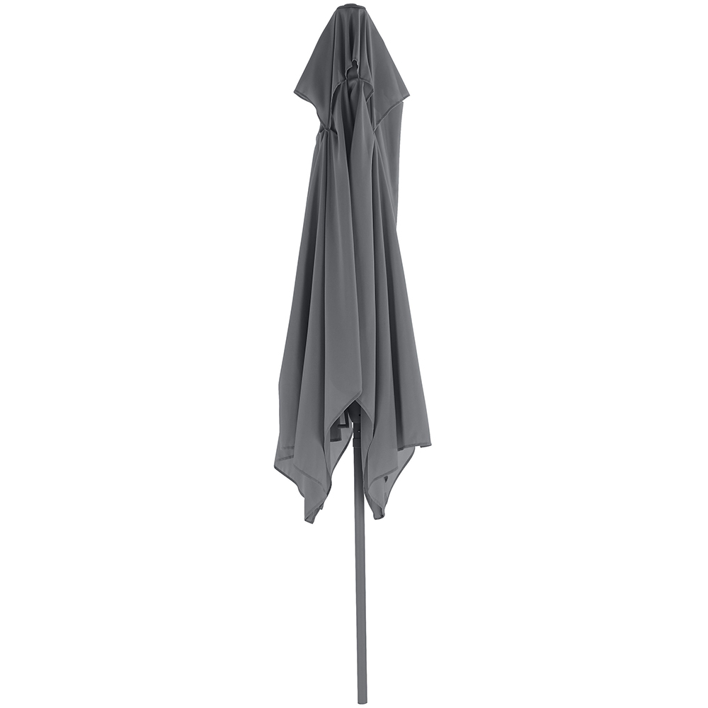 Umbrela terasa GOODHOME Carambole, aluminiu, 300 x 200 cm, gri