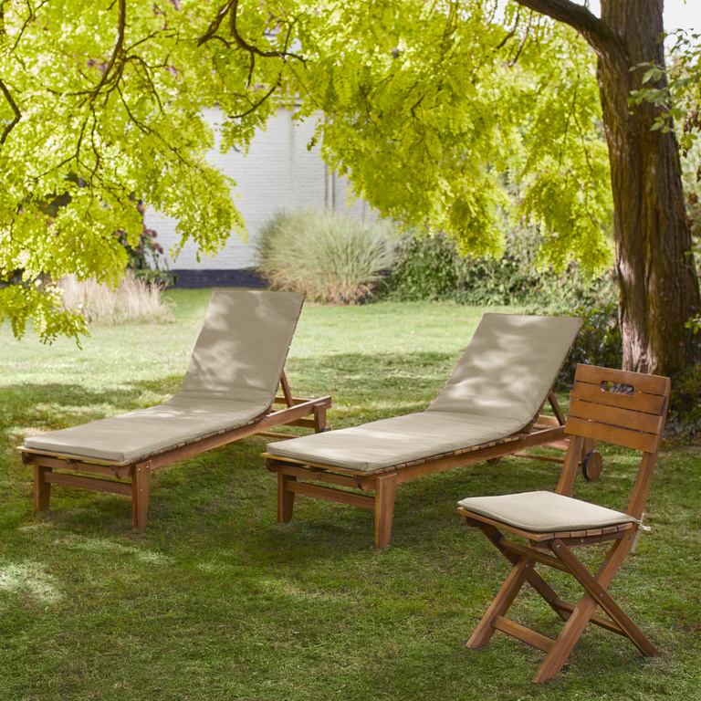Perna sezlong gradina Cocos, 185 x 55 cm, bej