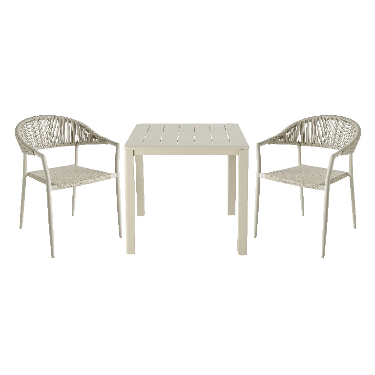 Scaun terasa GOODHOME Coline, aluminiu, bej