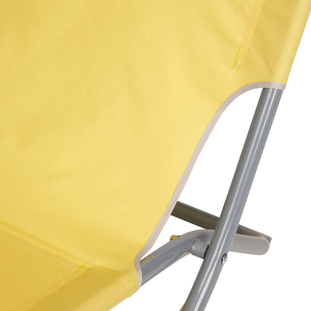 Scaun terasa Curacao, otel, 73 x 47 x 79 cm, galben