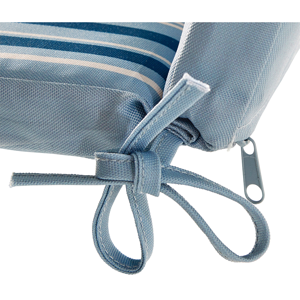 Perna scaun GOODHOME Isla, 40 x 94 cm, alb-albastru
