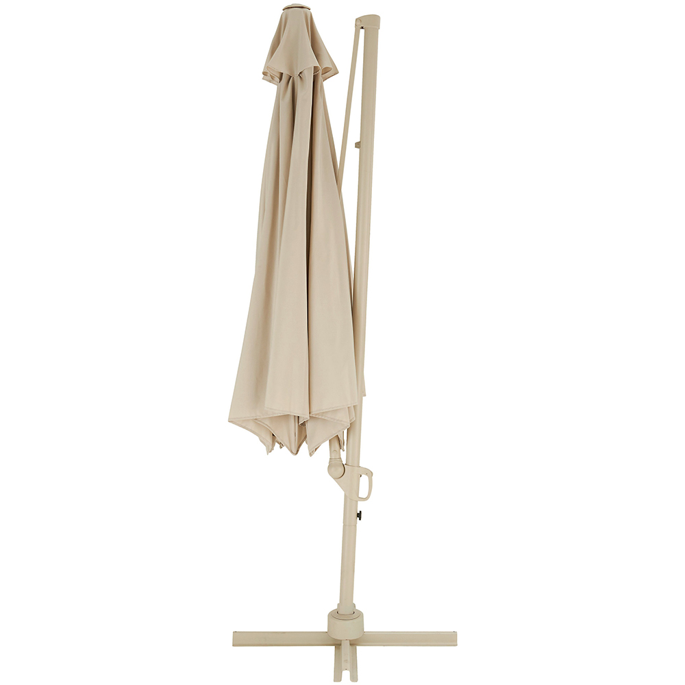 Umbrela terasa GOODHOME Mallorca, aluminiu, 350 x 255 cm, bej