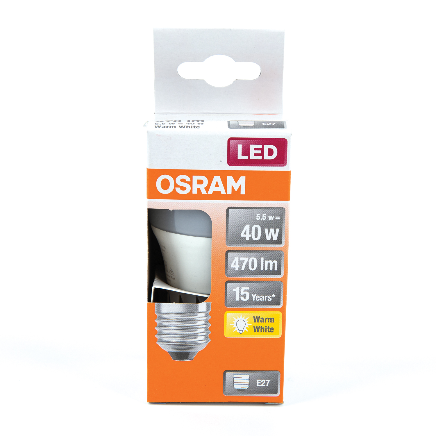 Bec Led Osram E27 5W 470Lm Cald